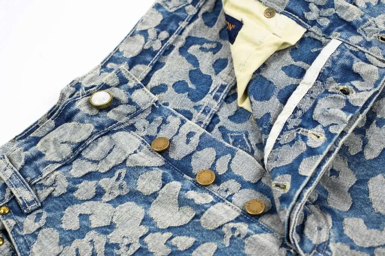 Louis Vuitton Light Pixel Leopard Monogram Denim Pants product photo from LabelPicks