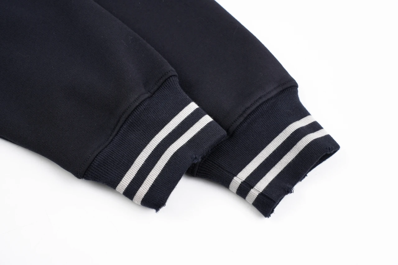 Prada Navy Washed Distressed Logo Crewneck Sweatshirt product photo from LabelPicks