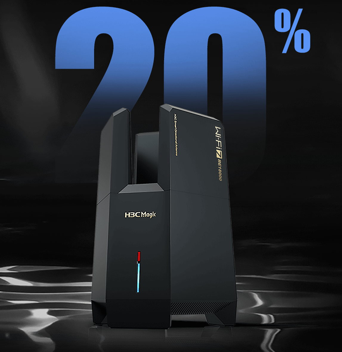 H3C Magic BE18000 WiFi7 Router WIFI7 ethernet Brand New - GreshamTech
