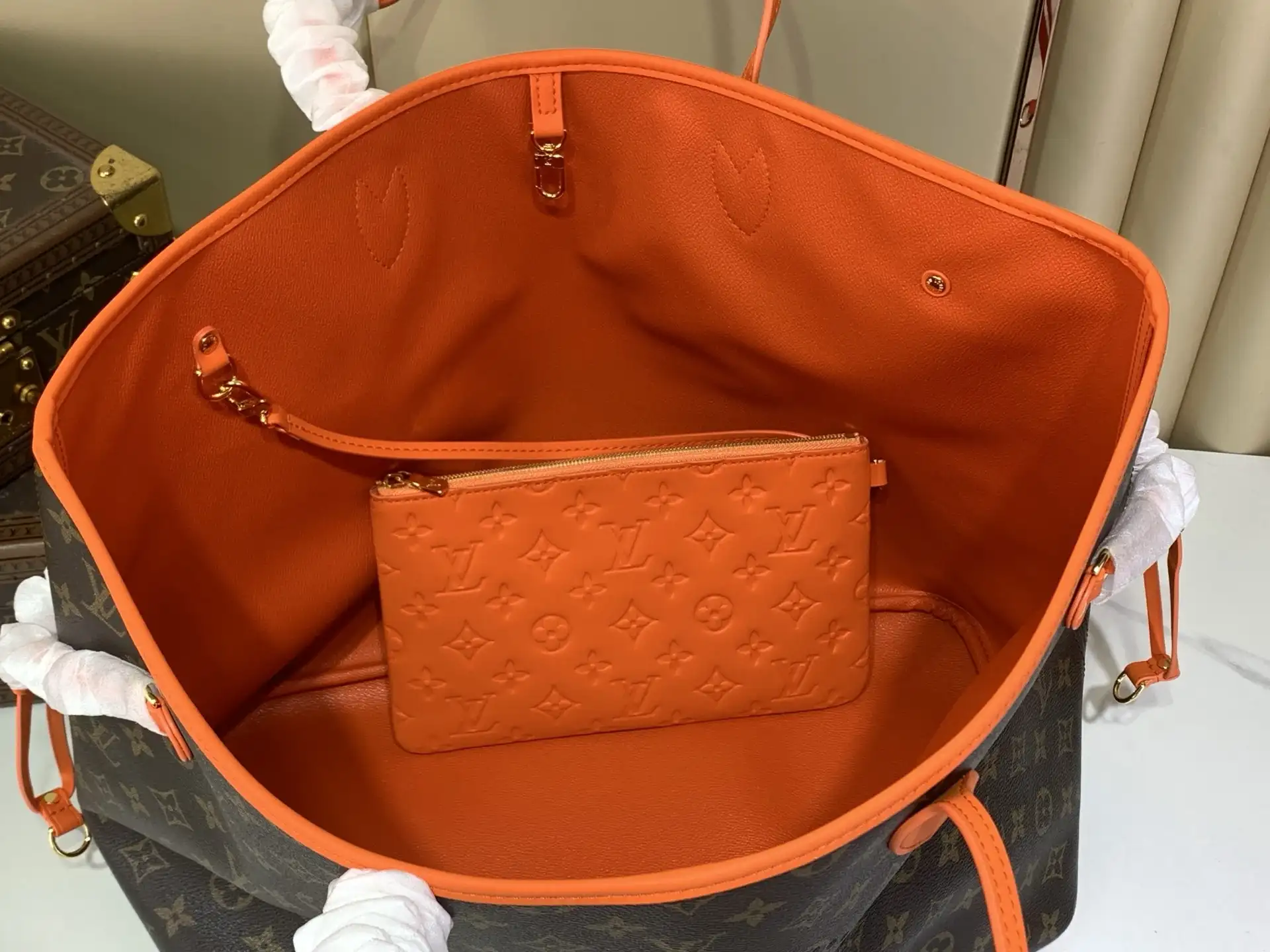 Louis Vuitton Neverfull Gold Monogram Canvas Tote Bag product photo from LabelPicks