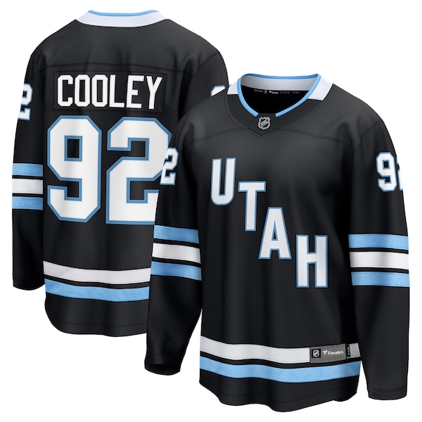Logan Cooley Utah Hockey Club  Breakaway Player Jersey - Black/White