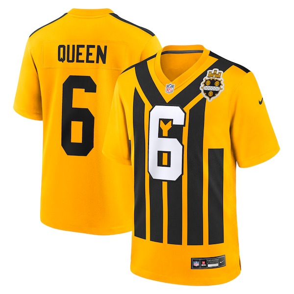 Patrick Queen Pittsburgh Steelers Nike Alternate 1933 Throwback Game Jersey - Gold/Black