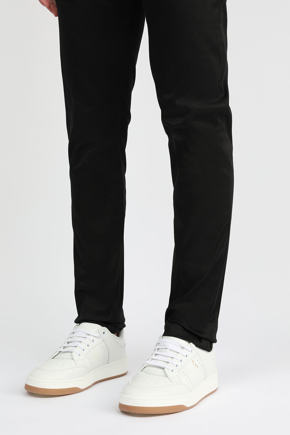 SAINT LAURENT נעלי סניקרס לבנות מעור