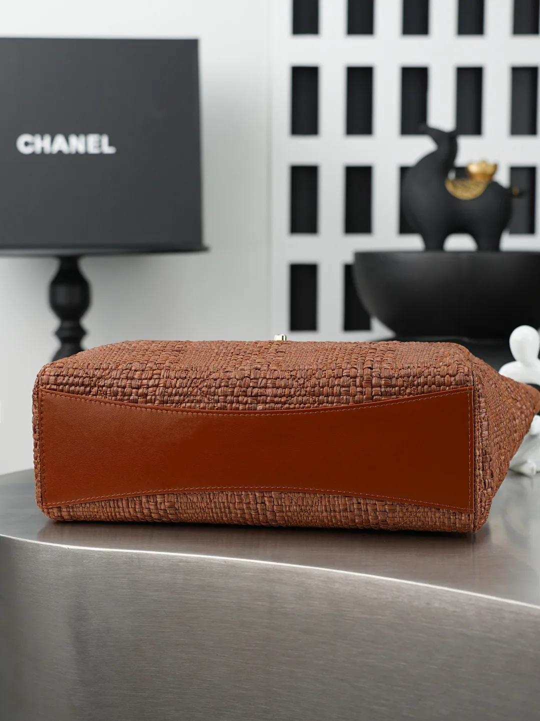 Chanel Straw Woven Shoulder Bag product photo from LabelPicks