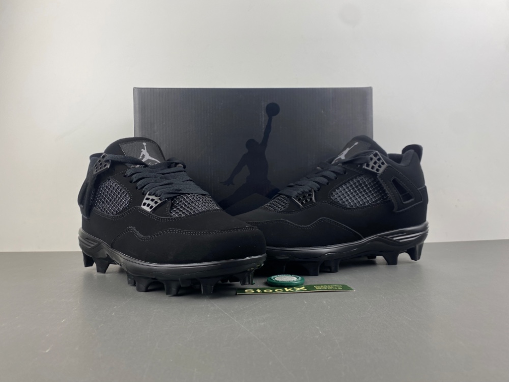 Air Jordan 4 Retro Black Cat Soccer Boots