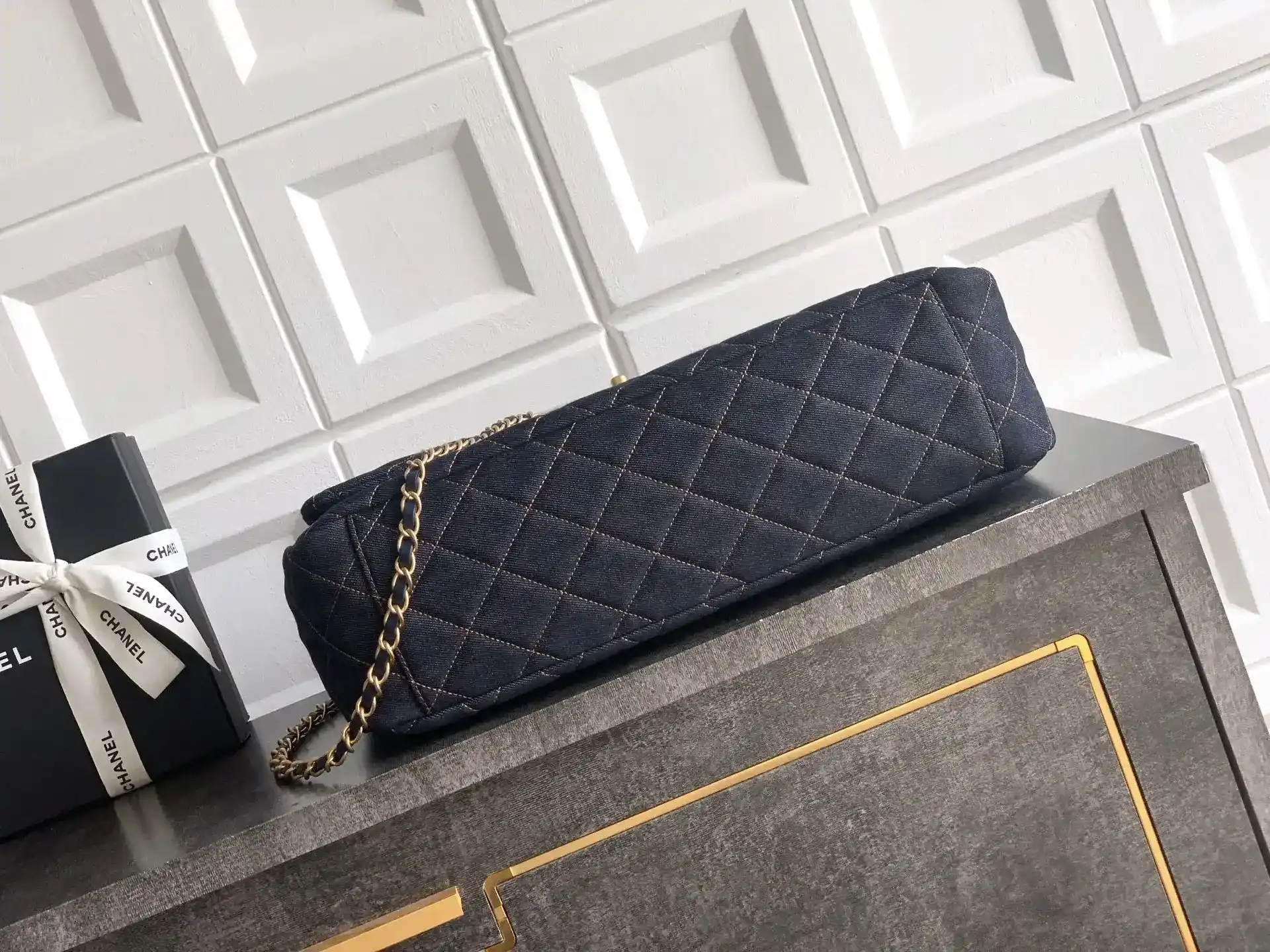 Chanel Classic Flap Navy Quilted Leather Shoulder Bag product photo from LabelPicks