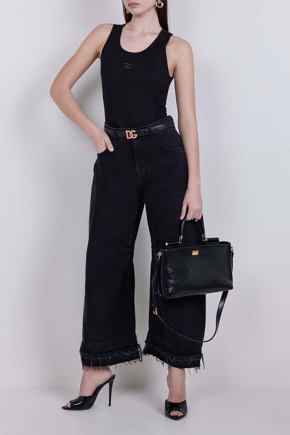 DOLCE & GABBANA מכנסי ג'ינס בגזרת בלון