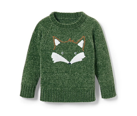 Kleinkind-Chenille-Strickpullover