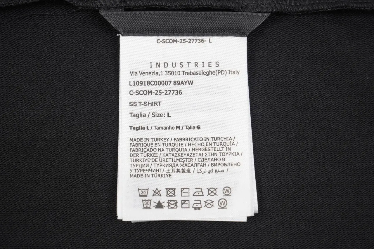 Moncler Black Two-Tone Logo Print T-Shirt product photo from LabelPicks