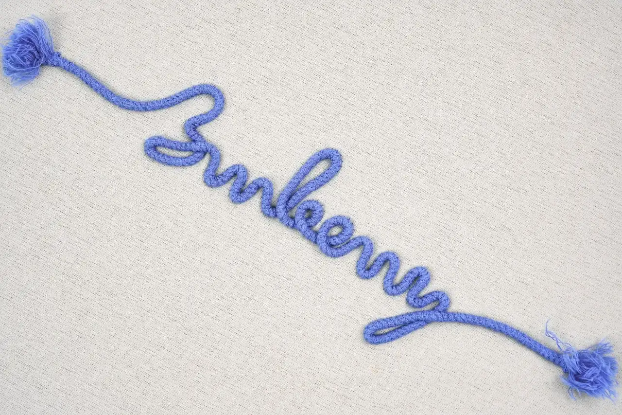 Burberry Off White Blue Rope Embroidered Letter T-Shirt product photo from LabelPicks