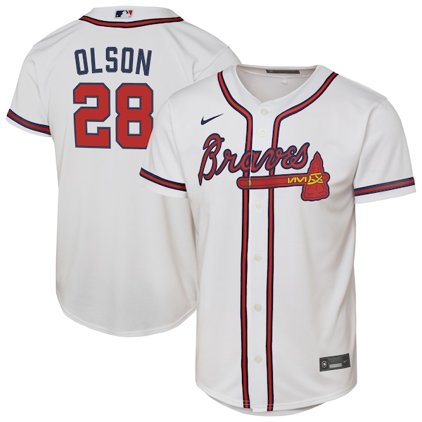 Matt Olson Atlanta Braves Nike Youth Home Replica Player Jersey - White