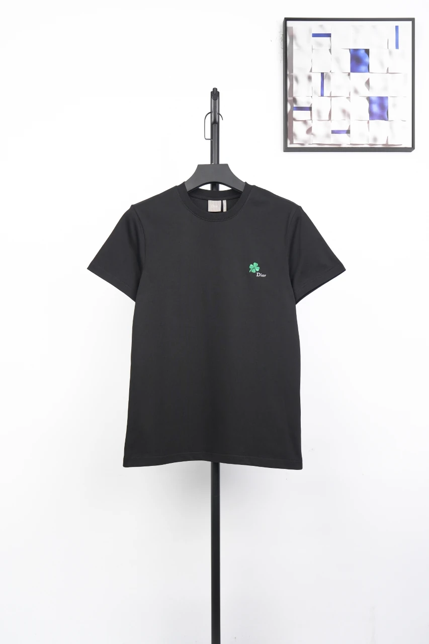 Dior Black Mini Logo Embroidered Crewneck T-Shirt product photo from LabelPicks