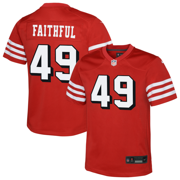 The Faithful San Francisco 49ers Nike Youth Alternate 2 Game Jersey - Scarlet