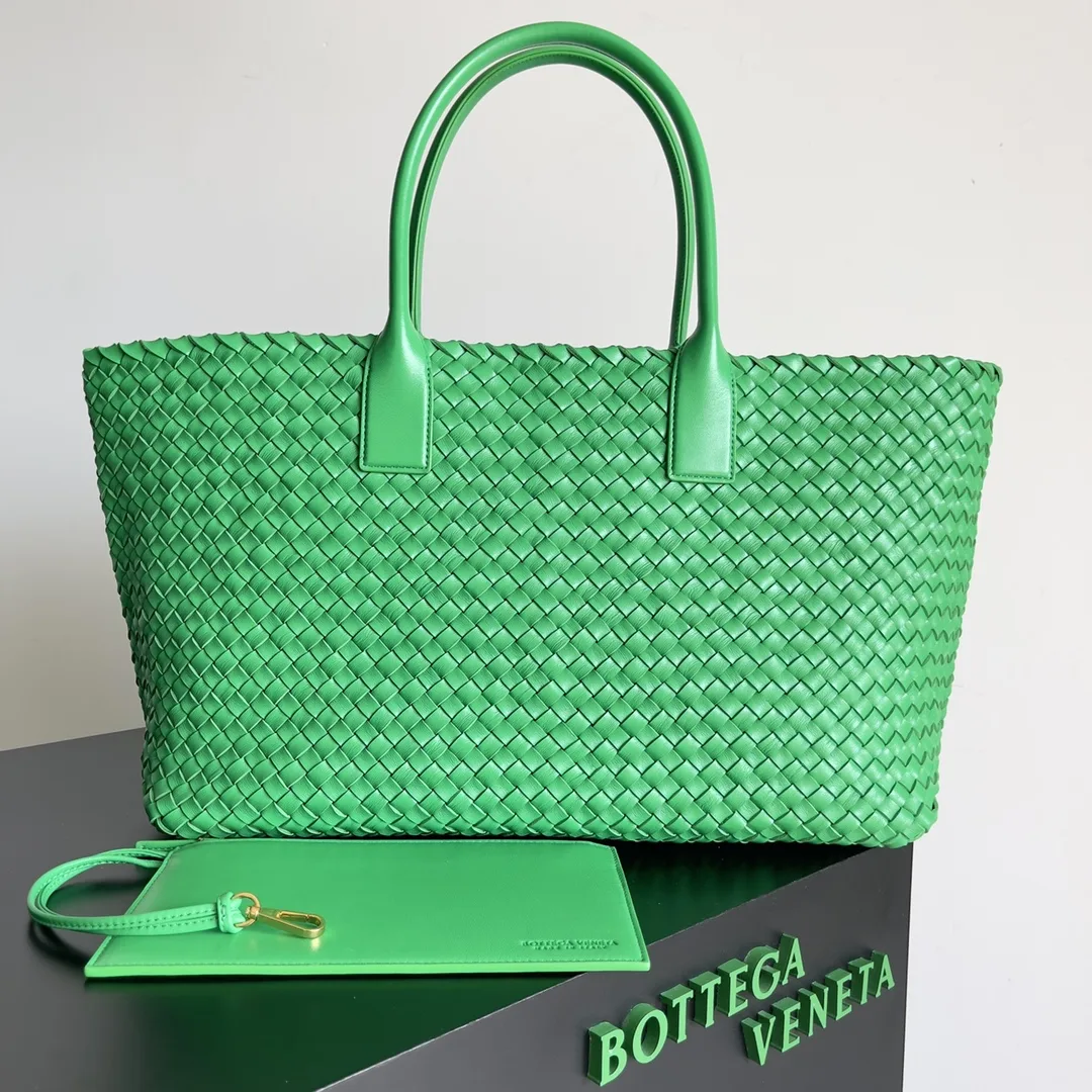 Bottega Veneta Intrecciato Woven Leather Cabat Tote Bag product photo from LabelPicks