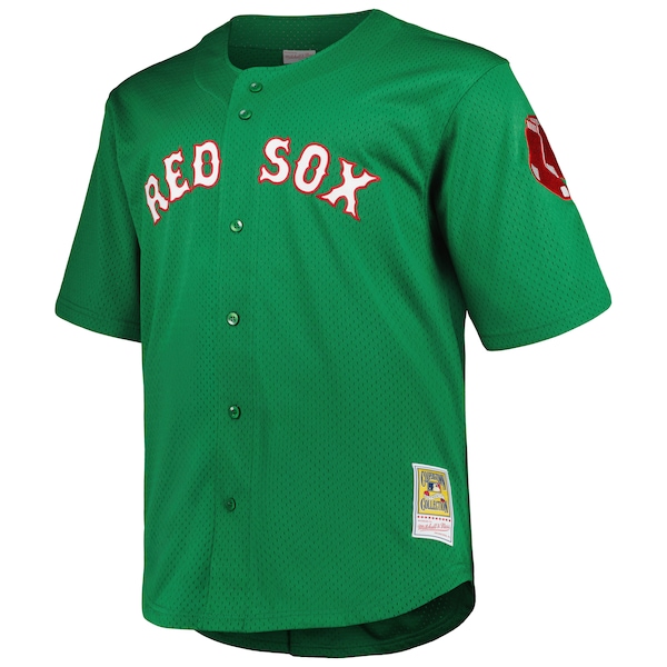 David Ortiz Boston Red Sox  Big & Tall Cooperstown Collection Mesh Batting Practice Jersey - Kelly Green