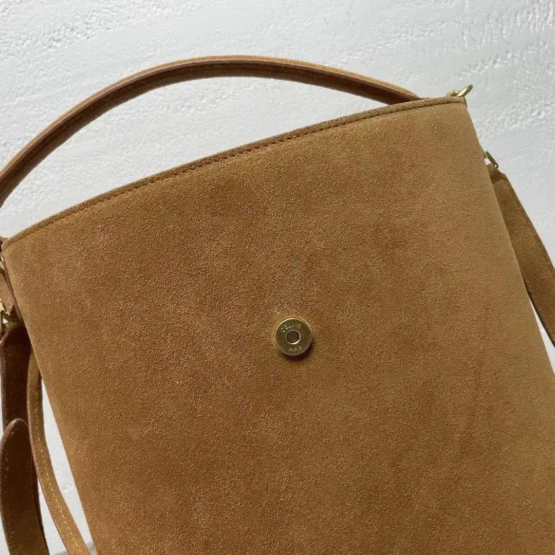 Celine Louise Gold Calfskin Bucket Bag product photo from LabelPicks