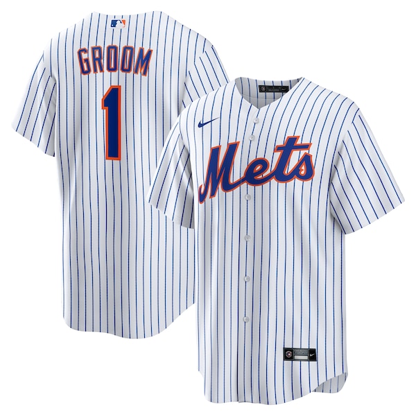 New York Mets Nike #1 Groom Home Replica Jersey - White