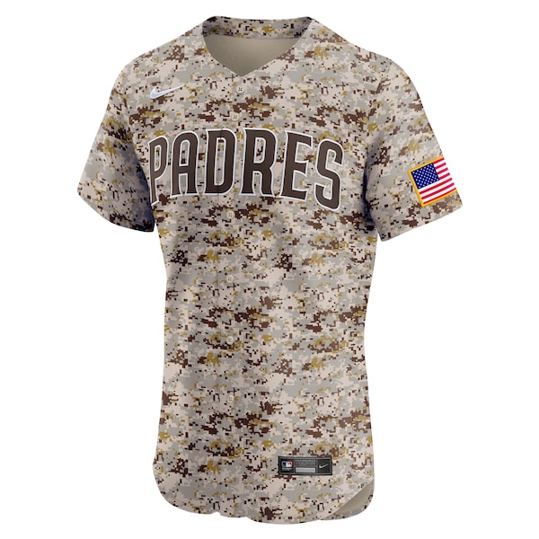 San Diego Padres Nike Alternate Vapor Premier Elite Patch Jersey - Brown