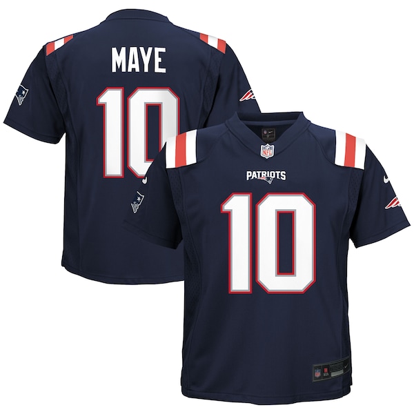 Drake Maye New England Patriots Nike Toddler Game Jersey - Navy