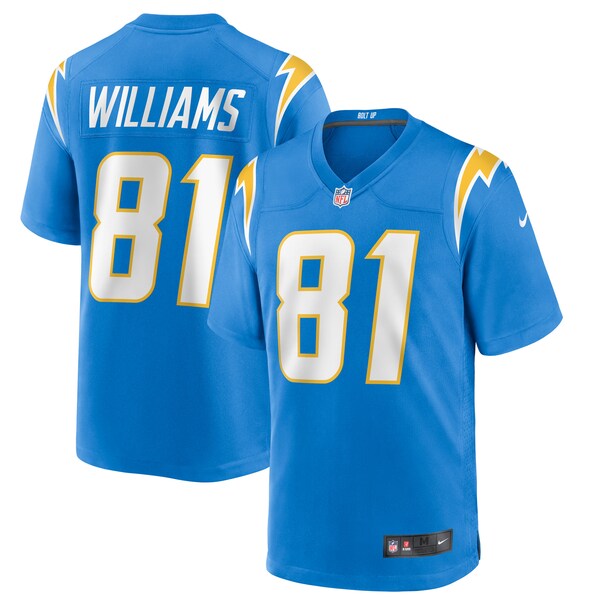 Mike Williams Los Angeles Chargers Nike Game Jersey - Powder Blue/Navy/Royal/White