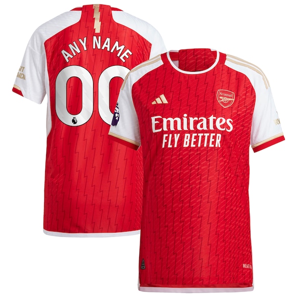 Arsenal adidas 2023/24 Home Authentic Custom Jersey - Red