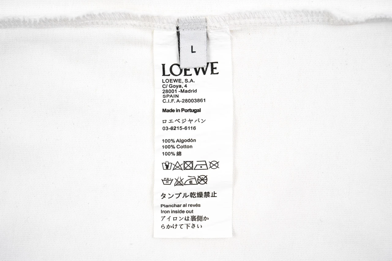 LOEWE White Pocket T-Shirt with Tonal Anagram product photo from LabelPicks