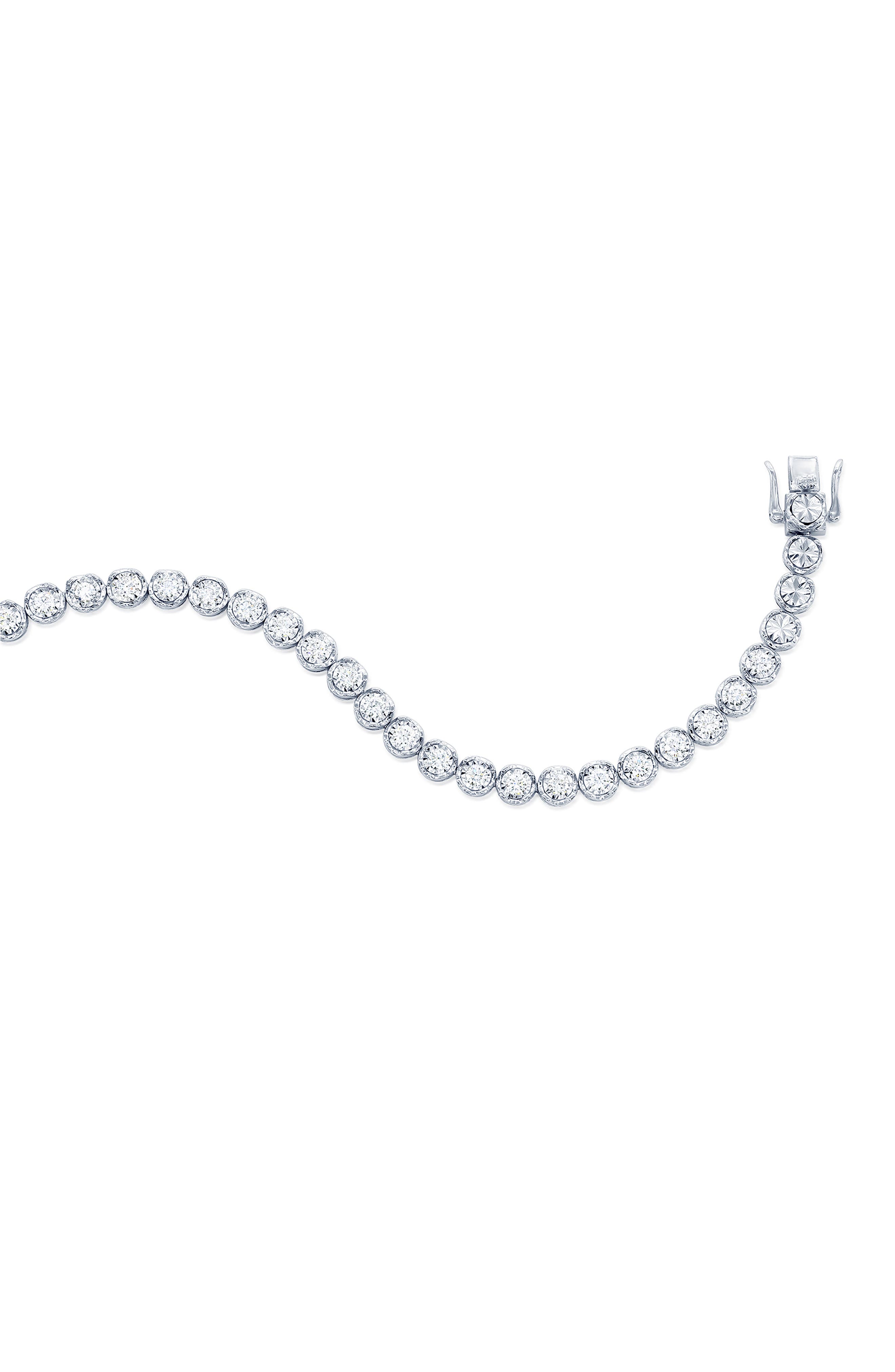 SIMONA Sterling Silver Lab Grown Diamond Tennis Bracelet