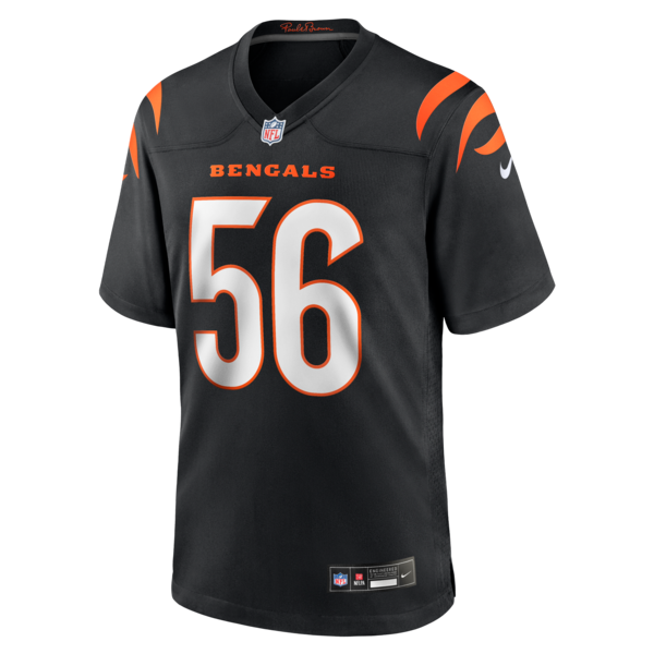 Myles Cole Cincinnati Bengals Nike Team Game Jersey -  Black