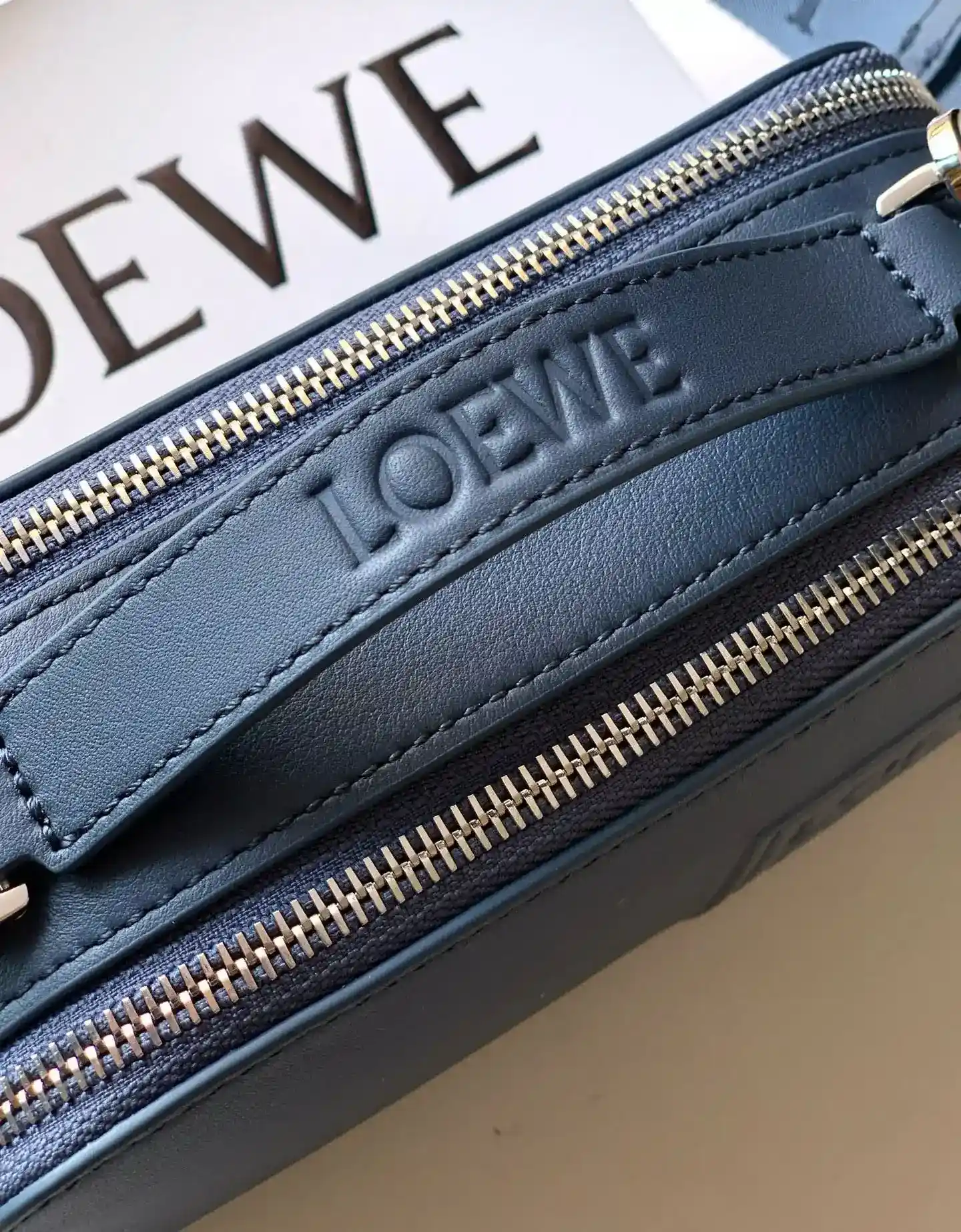Loewe Blue Calfskin Crossbody Bag product photo from LabelPicks