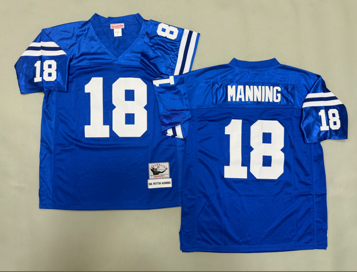 Peyton Manning Indianapolis Colts Authentic Throwback Retired Player Jersey
