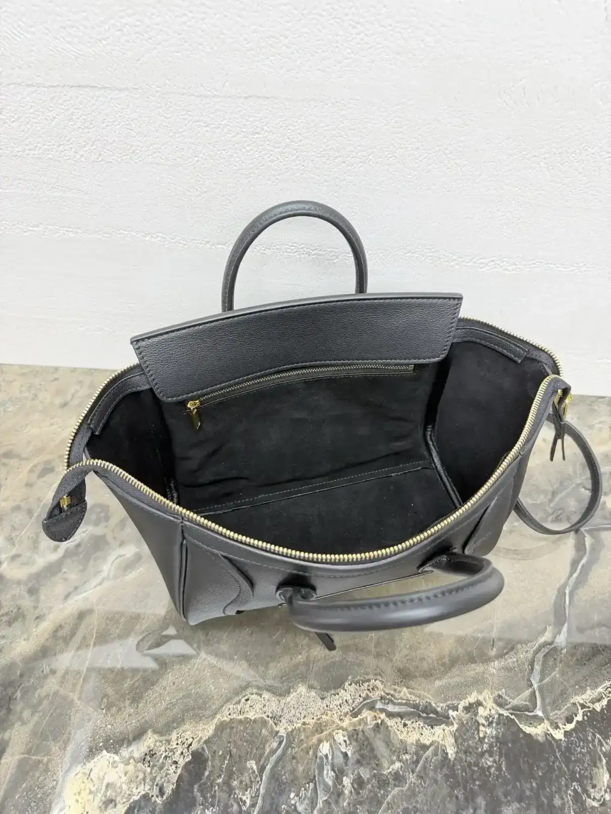Celine Grained Leather Luggage Top Handle Bag product photo from LabelPicks