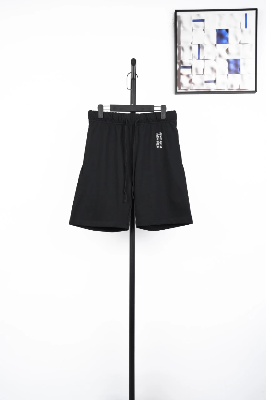 Chrome Hearts White Sanskrit Embroidered Cotton Shorts product photo from LabelPicks