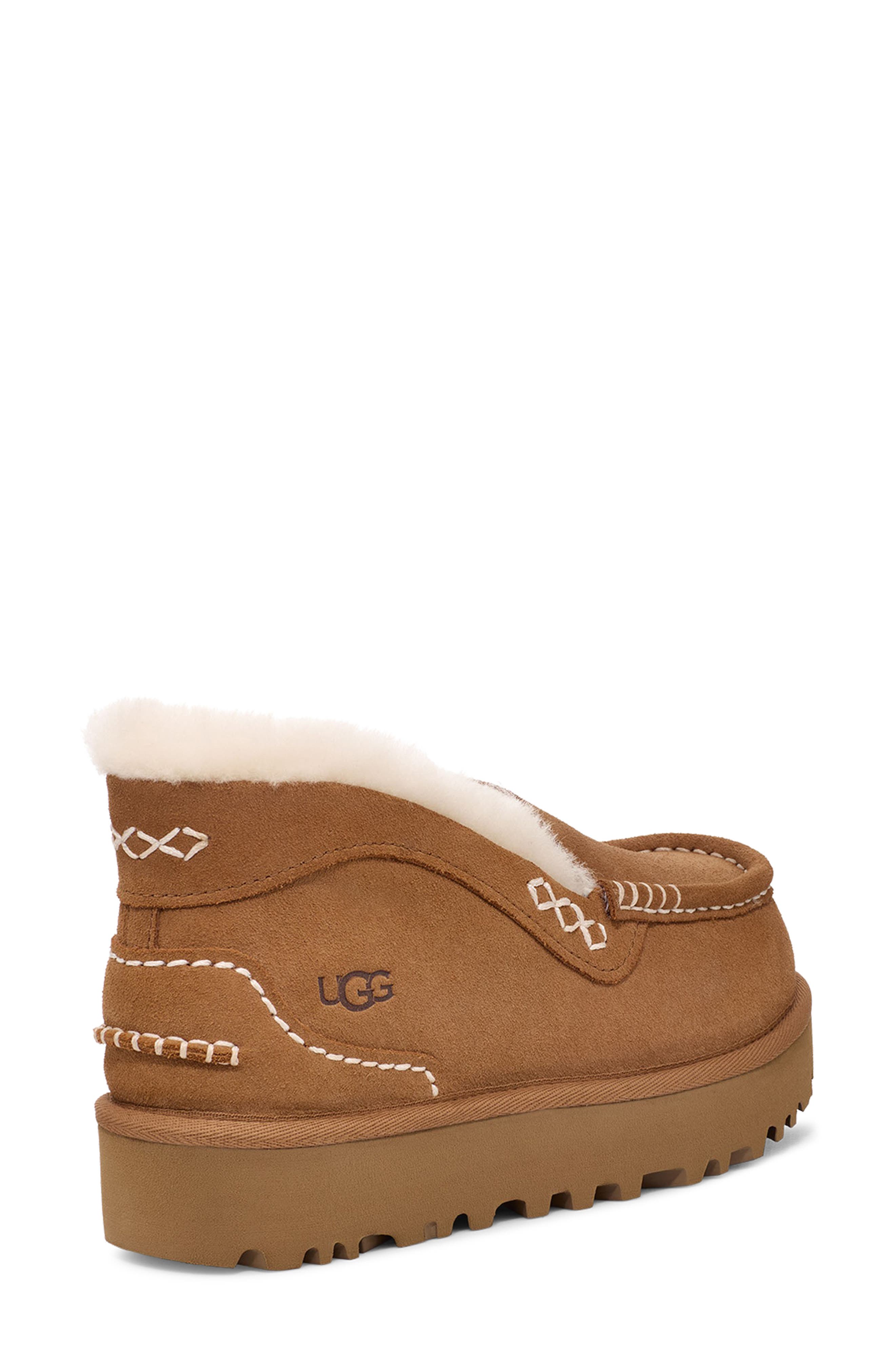 UGG® Ansley Parc Genuine Shearling Platform Slipper
