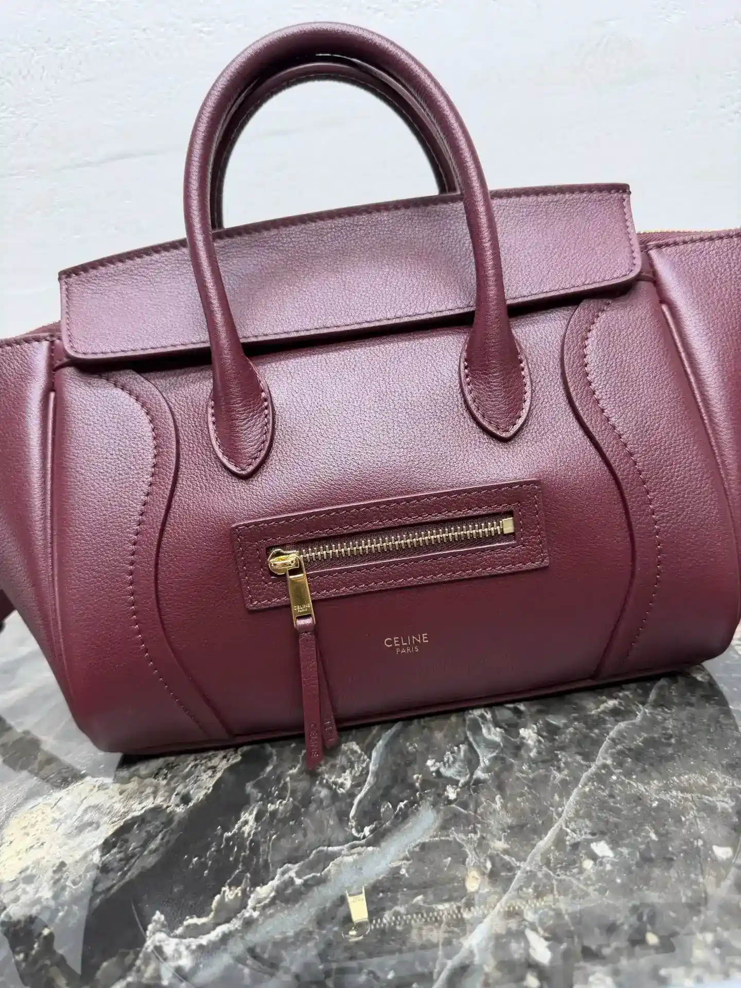 Celine Luggage Grained Leather Top Handle Bag product photo from LabelPicks