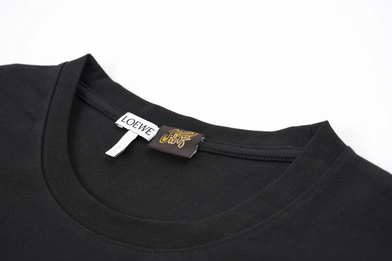 LOEWE Black Matte Anagram Embroidered T-Shirt product photo from LabelPicks