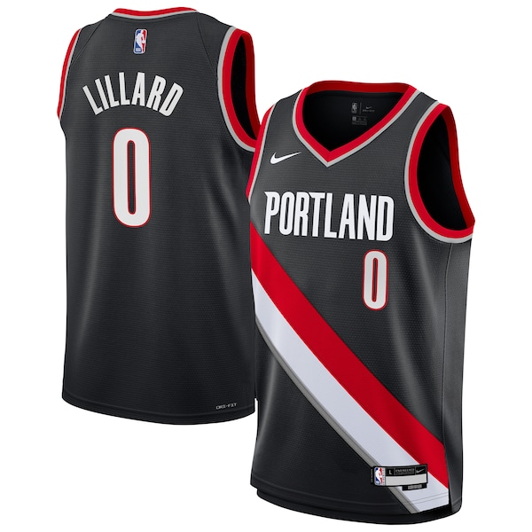 Damian Lillard Portland Trail Blazers Nike Youth Swingman Jersey - Icon Edition - Black