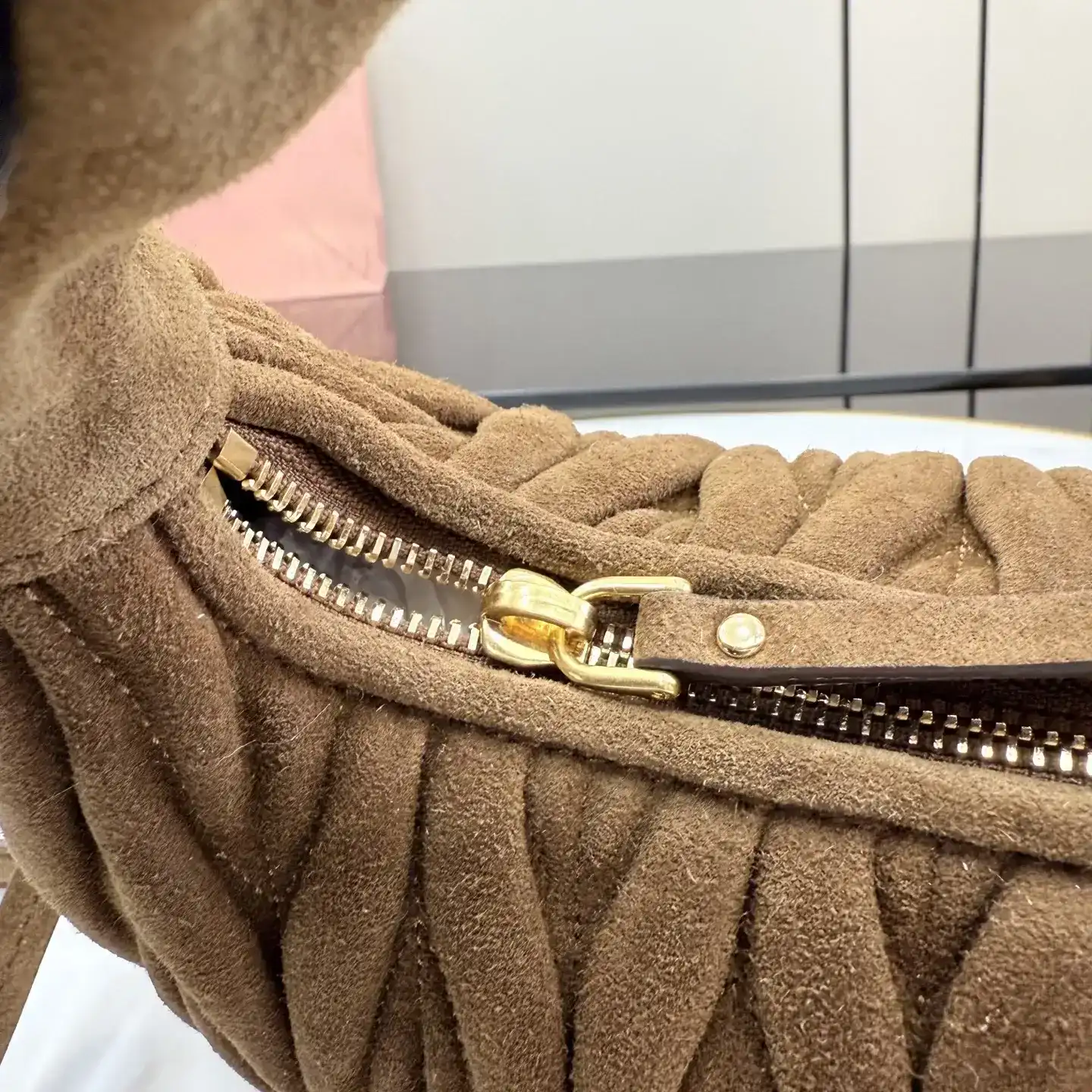 Miu Miu Lambskin Matelasse Hobo Bag product photo from LabelPicks