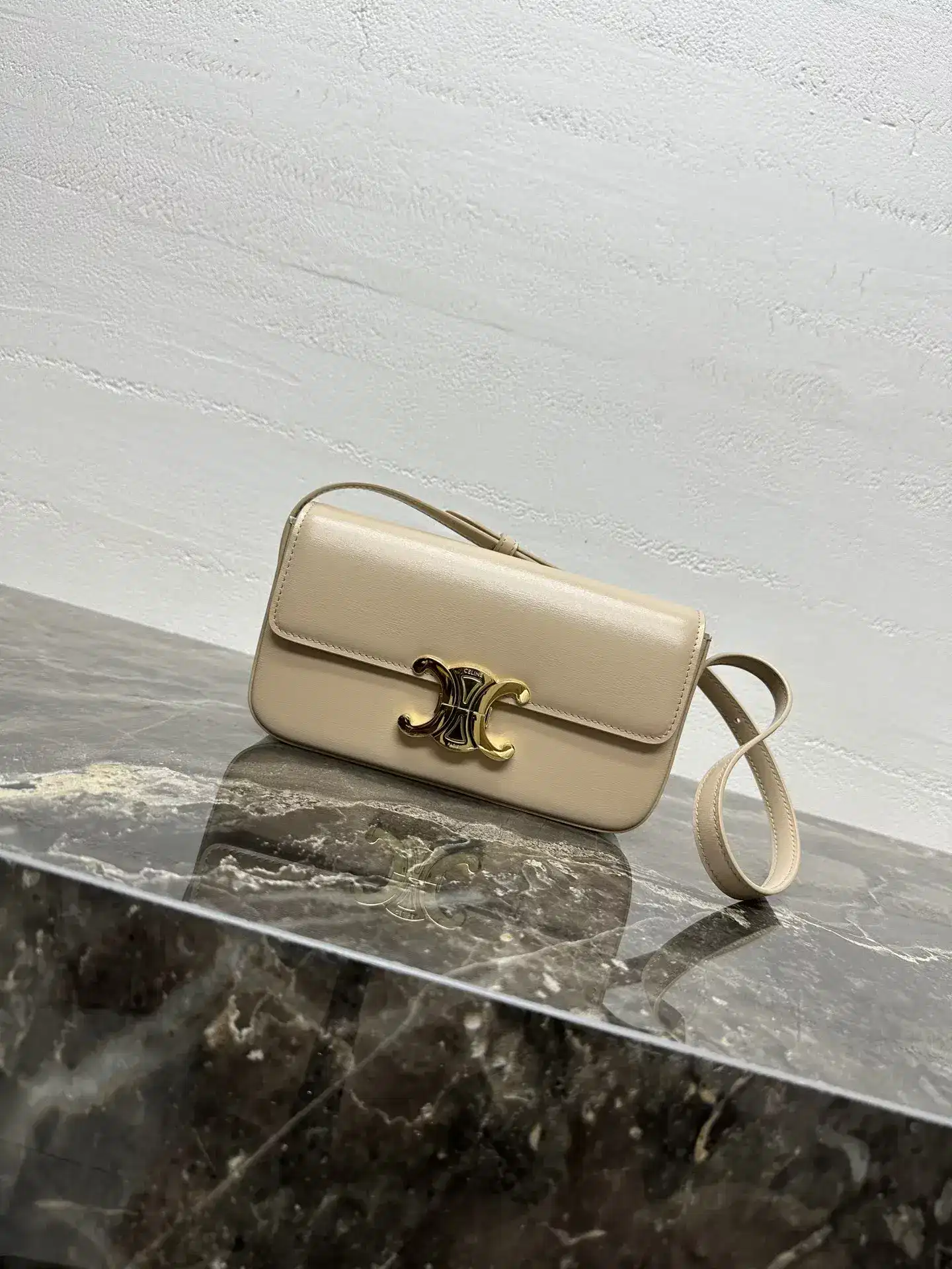 Celine Triomphe Lambskin Crossbody Bag product photo from LabelPicks