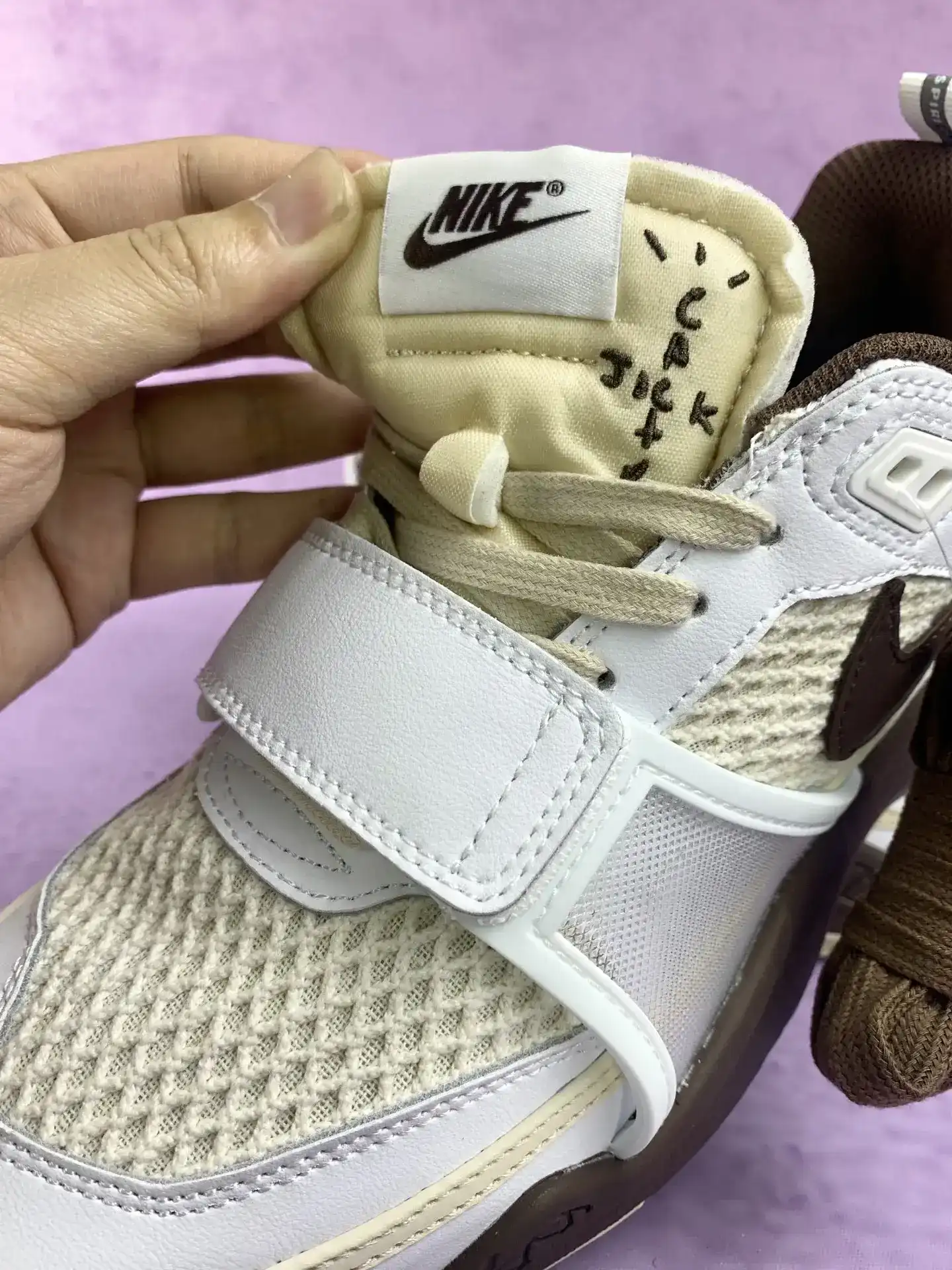 Travis Scott x Nike Zoom Field Jaxx “Light Chocolate” - White/Light Chocolate/White product photo from LabelPicks
