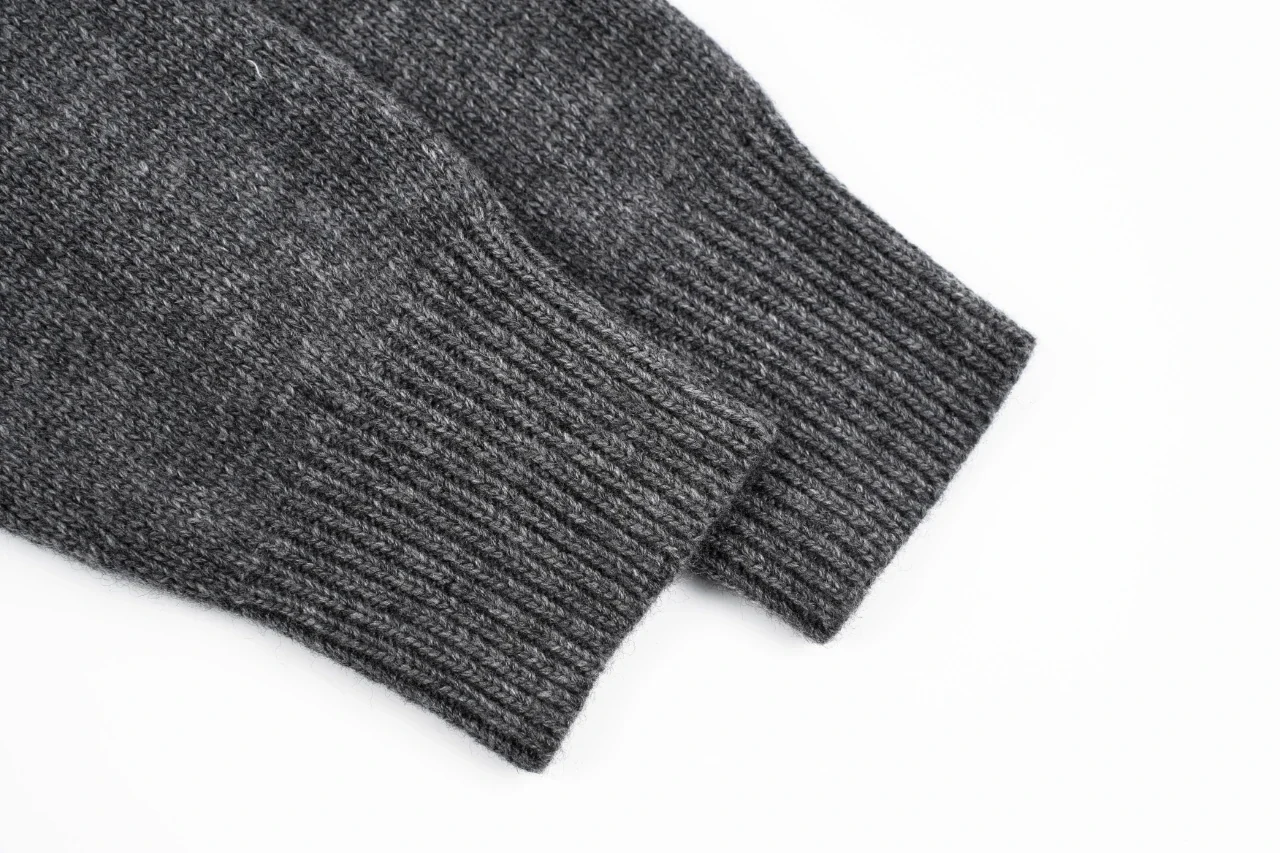 Prada Grey Wool Logo Zip Cardigan product photo from LabelPicks