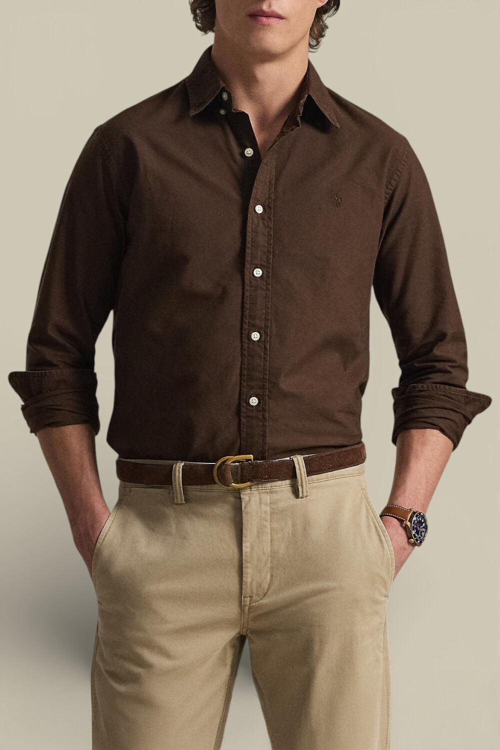 POLO RALPH LAUREN חולצה מכופתרת ארוכה