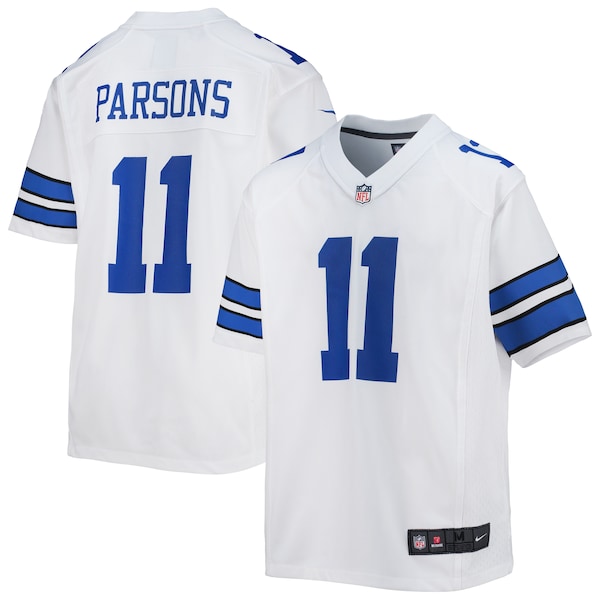 Micah Parsons Dallas Cowboys Nike Youth Game Jersey - White/Navy