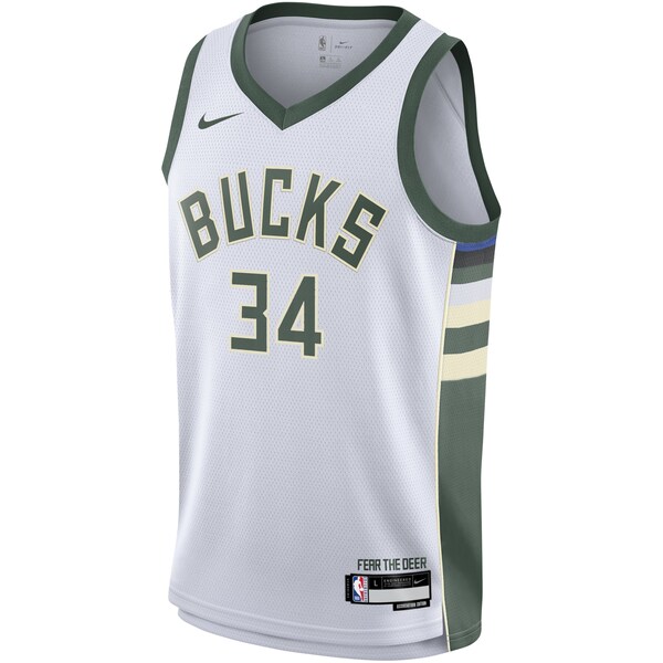 Giannis Antetokounmpo Milwaukee Bucks Nike Youth Swingman Jersey - Association Edition - White