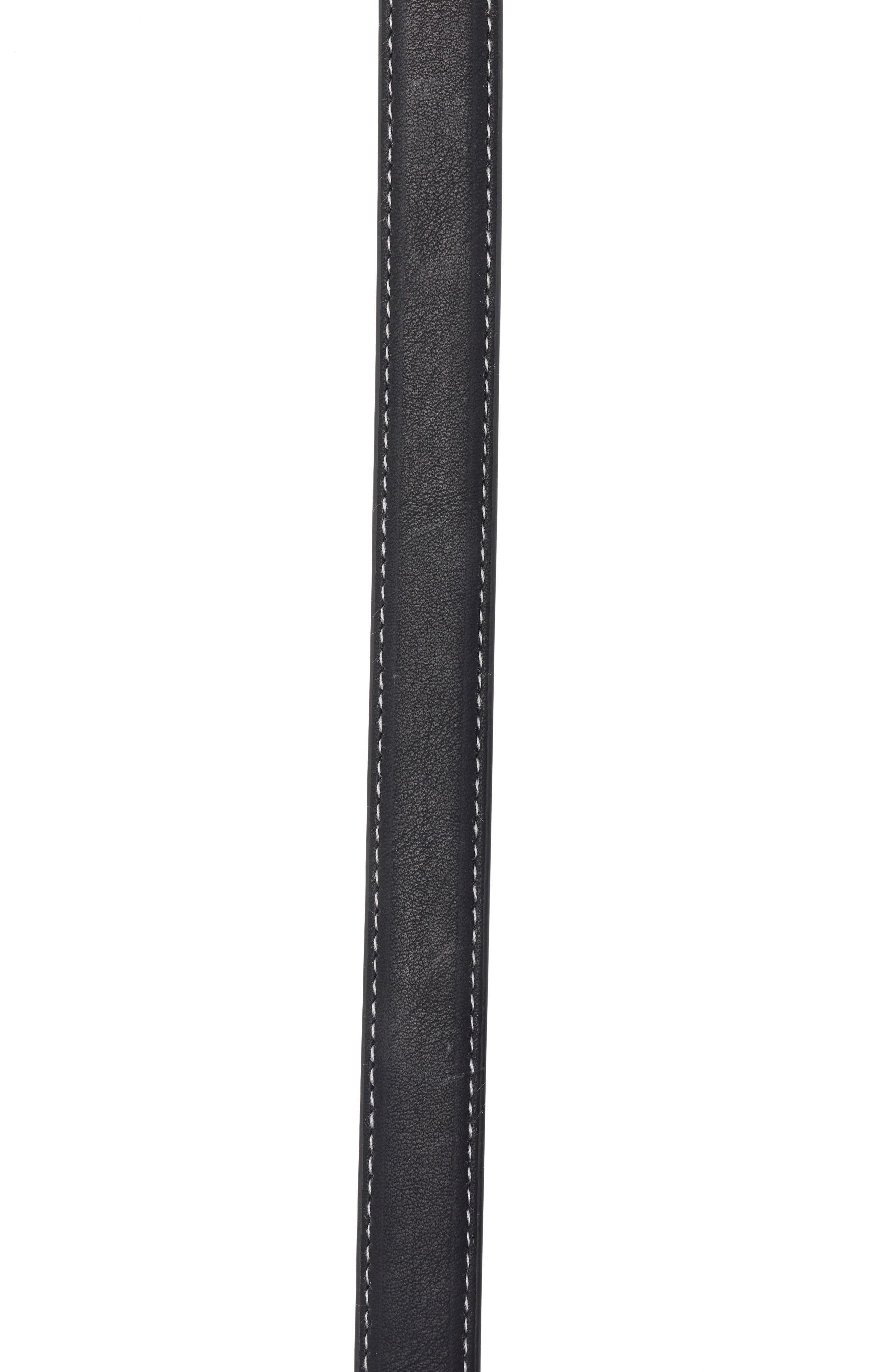 Vince Camuto Stitch Edge Skinny Belt