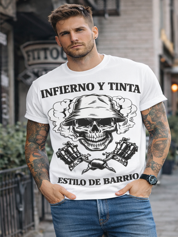 Remera “Estilo de Barrio” – Calle y Calavera