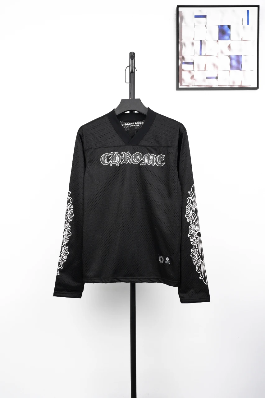 Chrome Hearts Black Sanskrit Mesh Hockey Long Sleeve Jersey product photo from LabelPicks