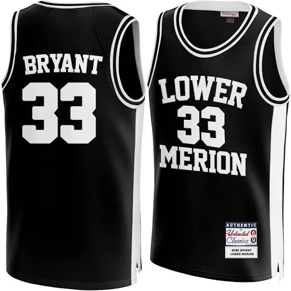 Kobe Bryant #33 Lower Merion High School Jersey - Black