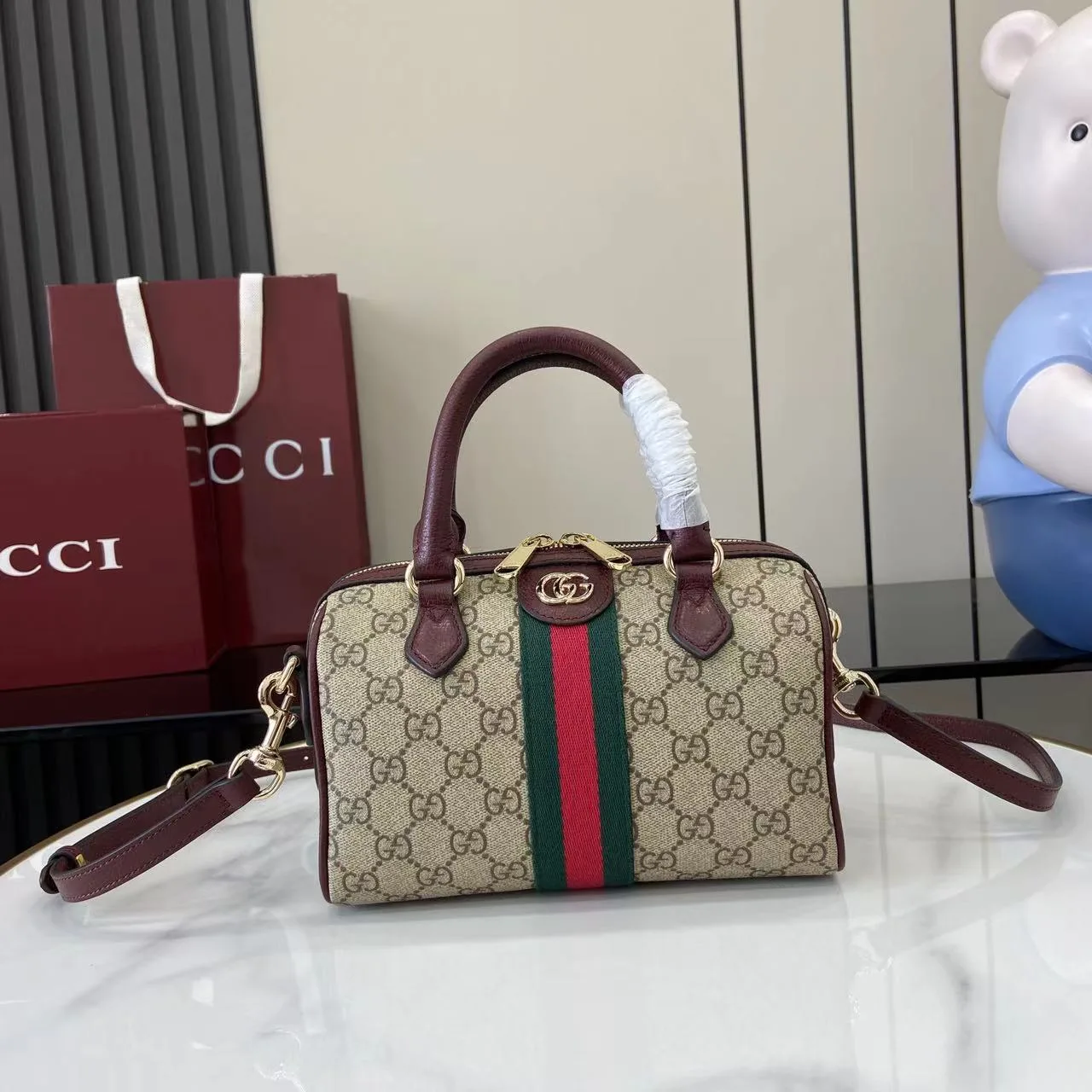 Gucci Brown Ophidia Top Handle Bag product photo from LabelPicks