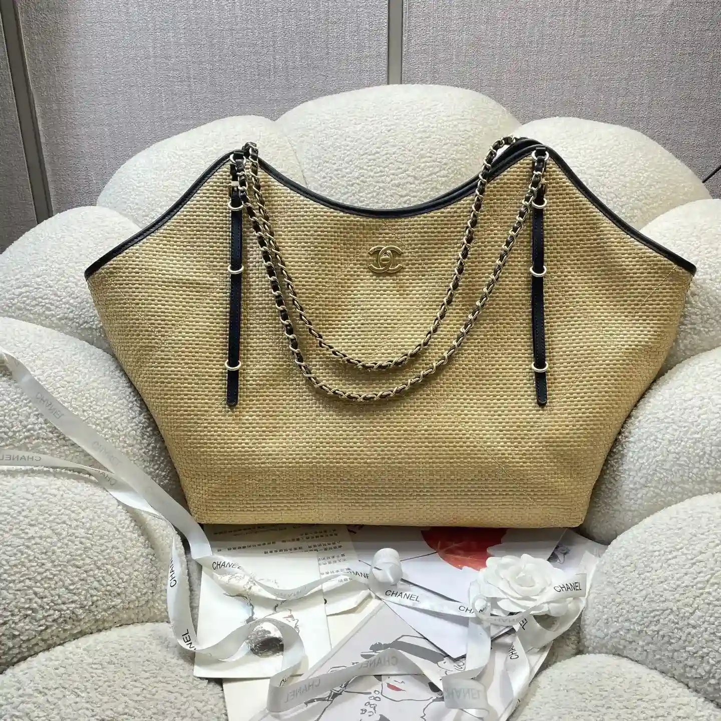 Chanel Straw Woven Tote Bag product photo from LabelPicks