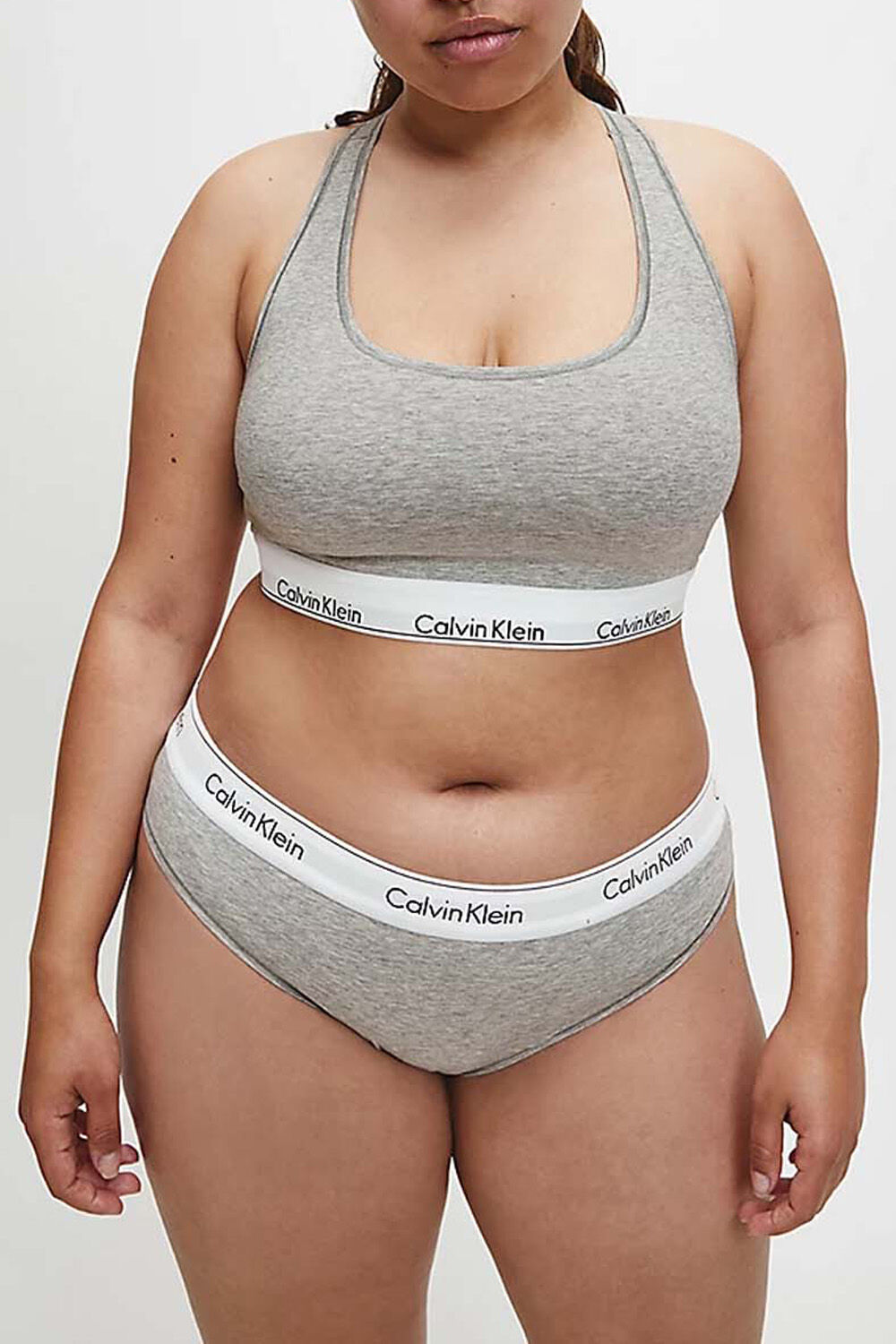 CALVIN KLEIN תחתוני פלאס סייז אפורים